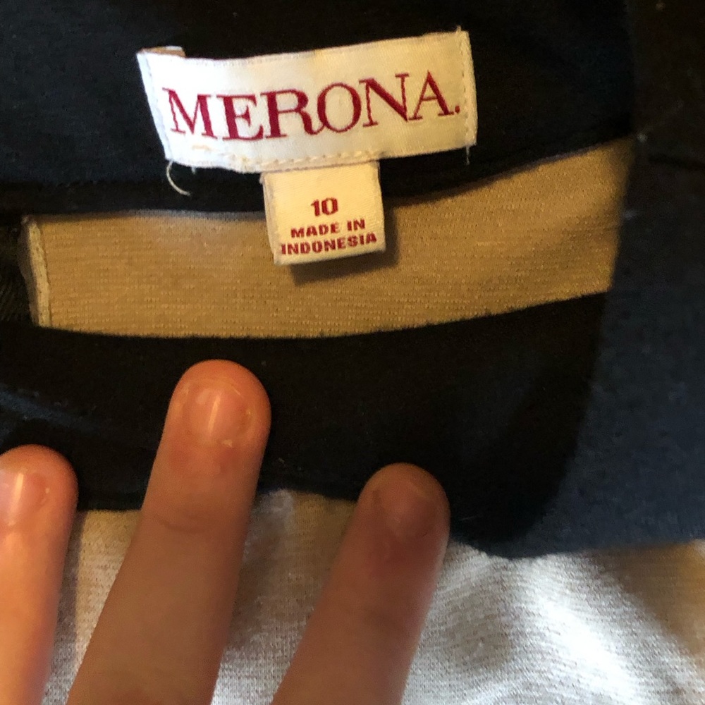 Women’s tan and black dress 10